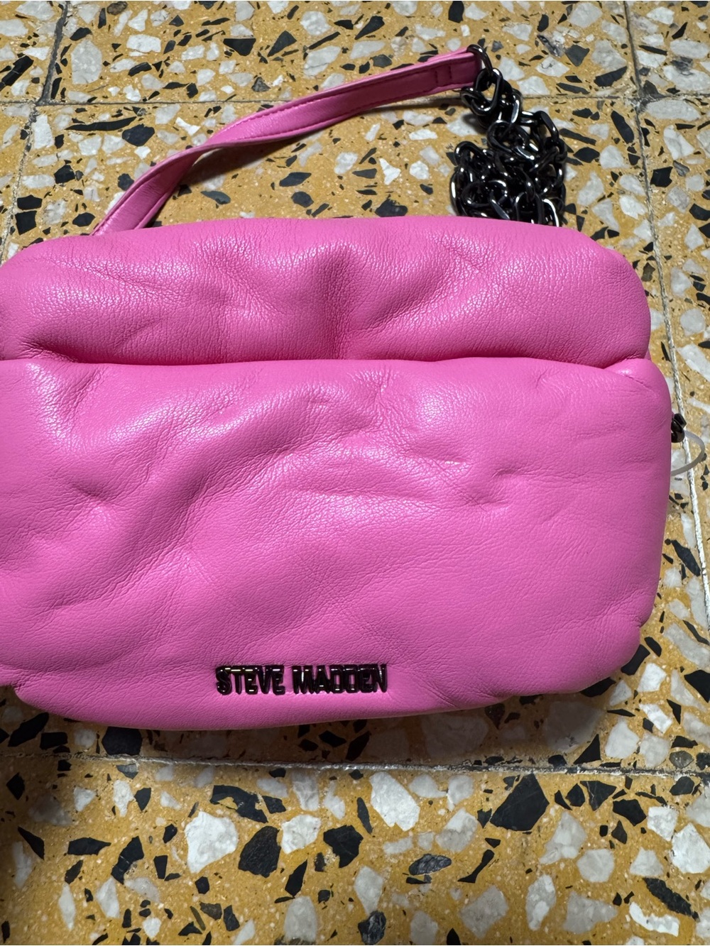 Steve Madden Pink Leather Crossbody Bag